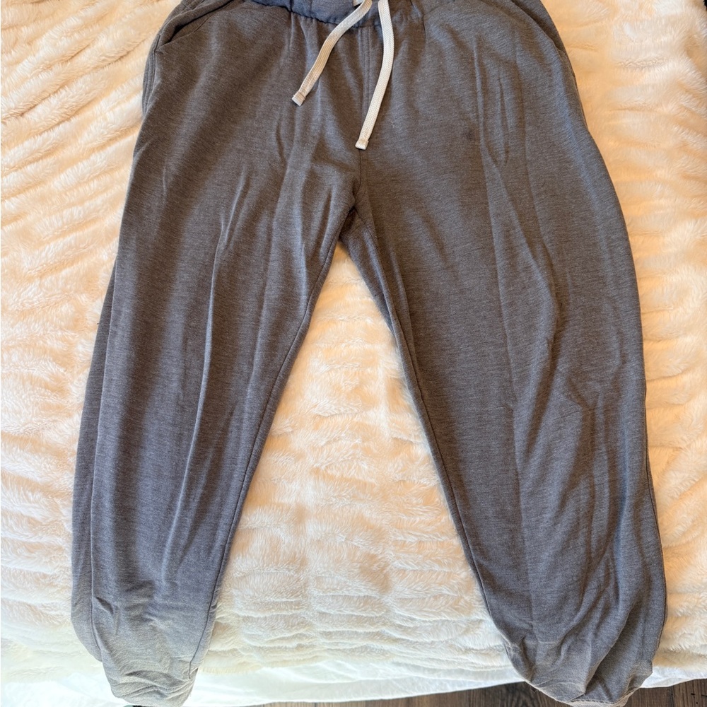 Light Brown Free Fly Jogger Sweatpants with Drawstring